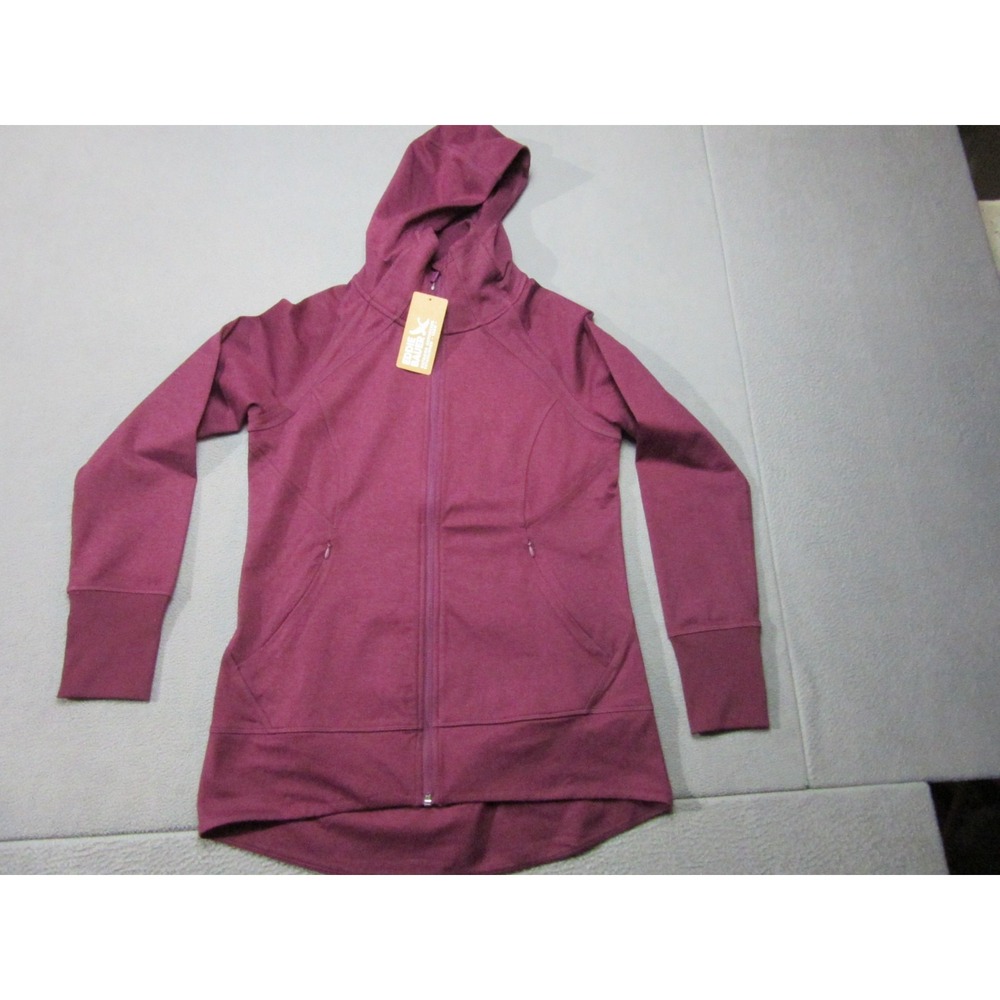 Eddie Bauer Hoodie Womens Medium Purple NWT Train Ascent Outdoor Full Zip 4520